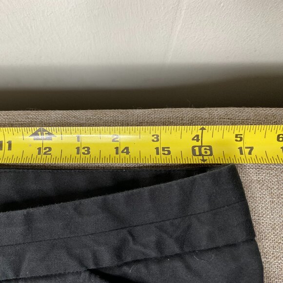 Express Editor Wide Leg Chino Pants Women's 10 Mid Rise Black Casual - Picture 9 of 13